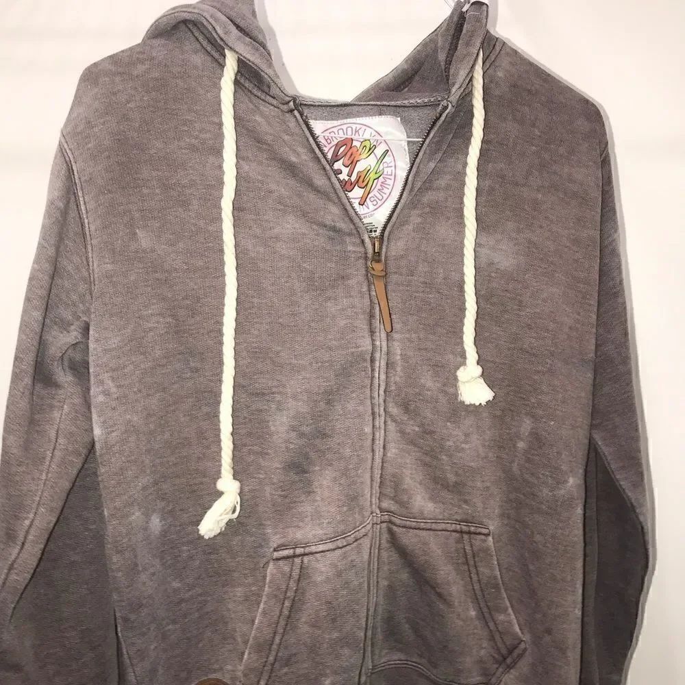 Pop Surf Born in Brookline hoodie jacket size L